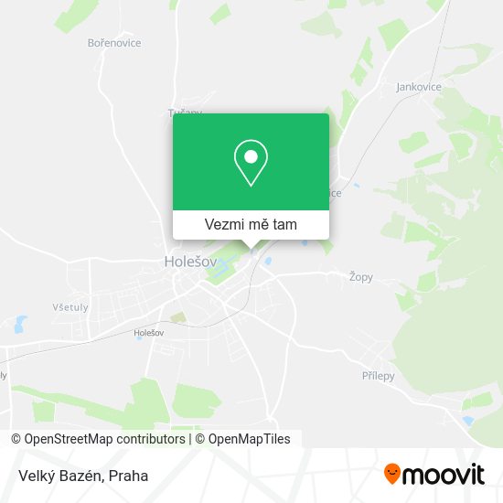 Velký Bazén mapa