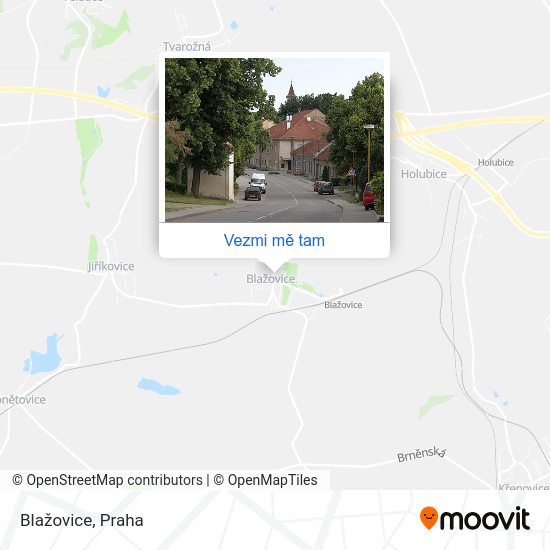Blažovice mapa