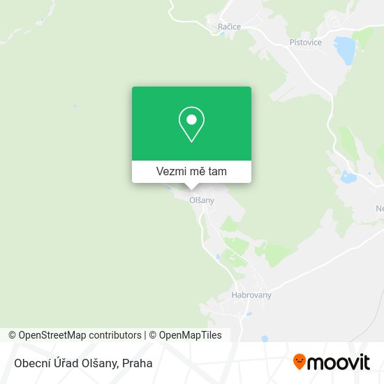 Obecní Úřad Olšany mapa