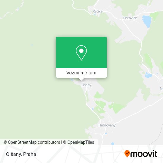 Olšany mapa