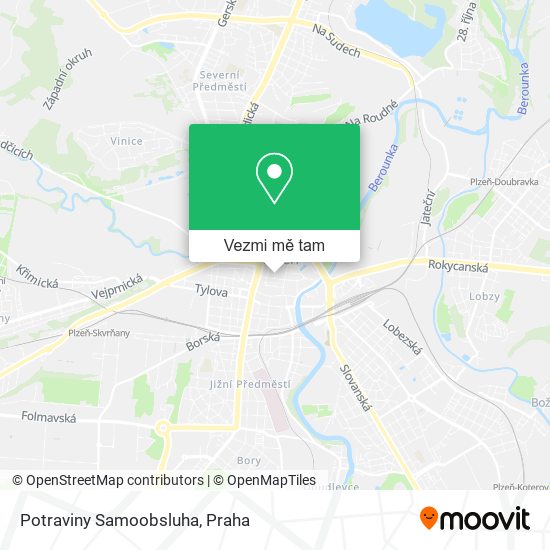 Potraviny Samoobsluha mapa
