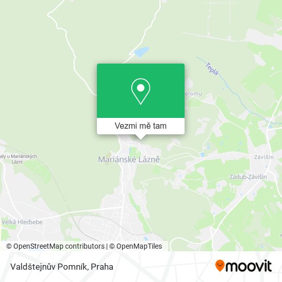 Valdštejnův Pomník mapa