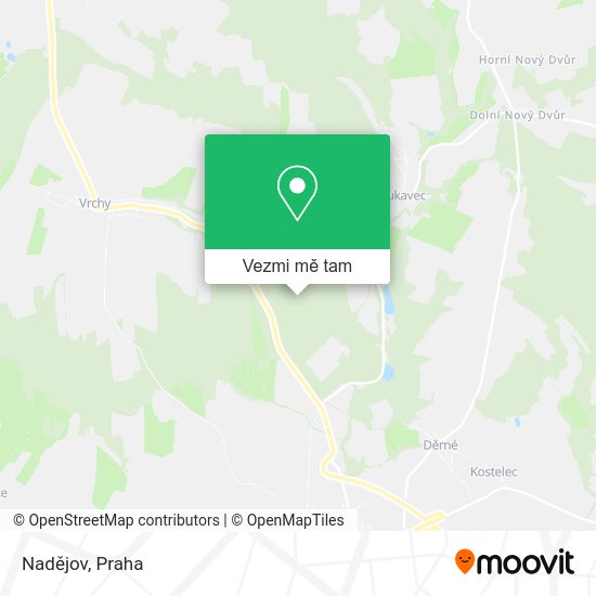 Nadějov mapa