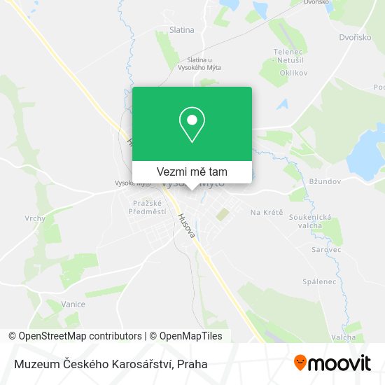 Muzeum Českého Karosářství mapa
