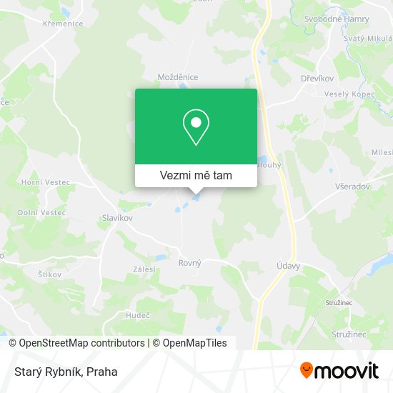 Starý Rybník mapa