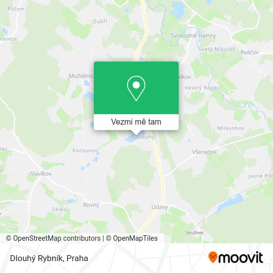 Dlouhý Rybník mapa
