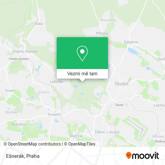 Ešnerák mapa