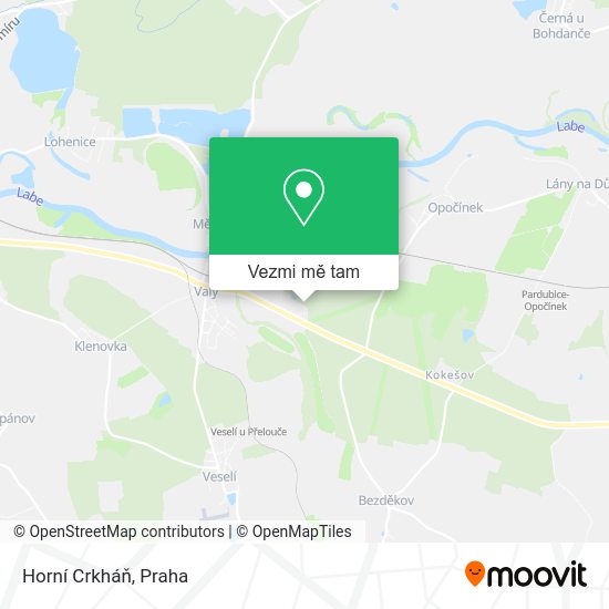 Horní Crkháň mapa