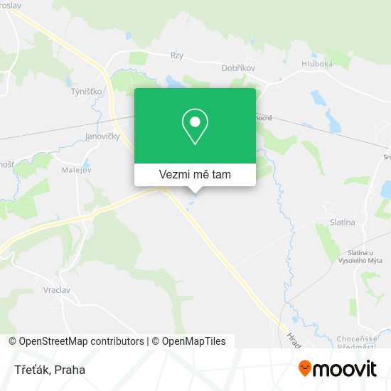 Třeťák mapa