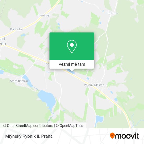 Mlýnský Rybník II mapa