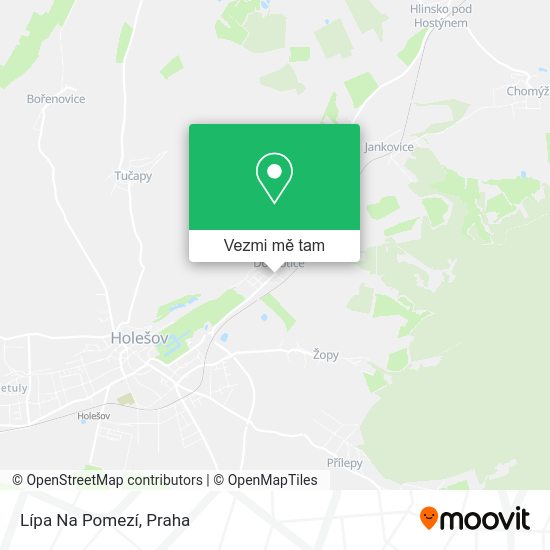 Lípa Na Pomezí mapa