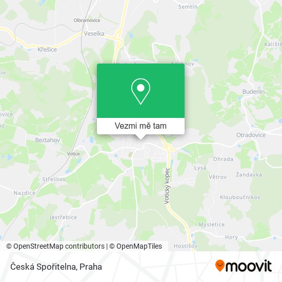 Česká Spořitelna mapa