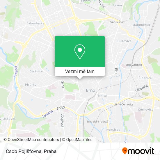 Čsob Pojišťovna mapa