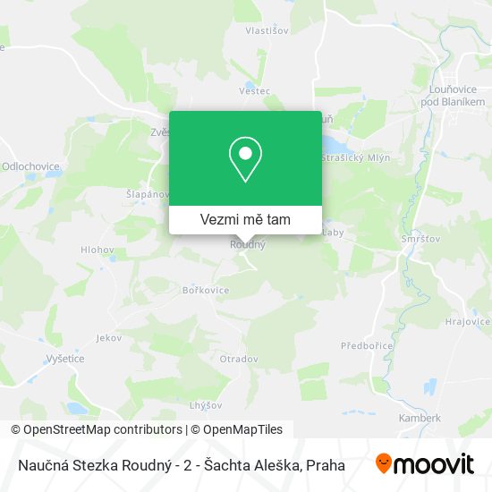 Naučná Stezka Roudný - 2 - Šachta Aleška mapa