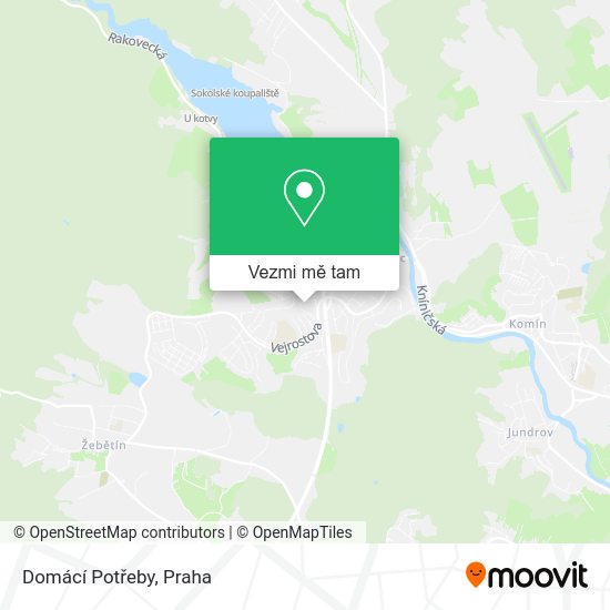 Domácí Potřeby mapa