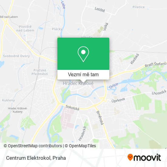 Centrum Elektrokol mapa