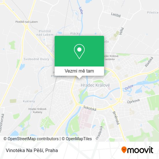 Vinotéka Na Pěší mapa