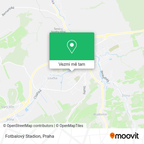 Fotbalový Stadion mapa