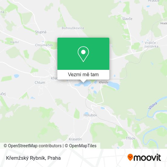 Křemžský Rybník mapa