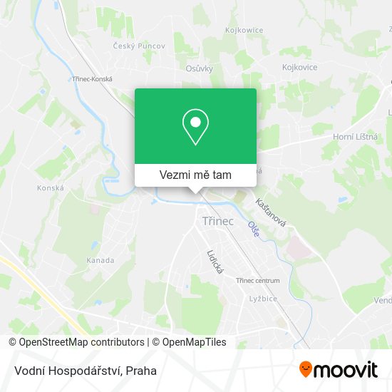 Vodní Hospodářství mapa