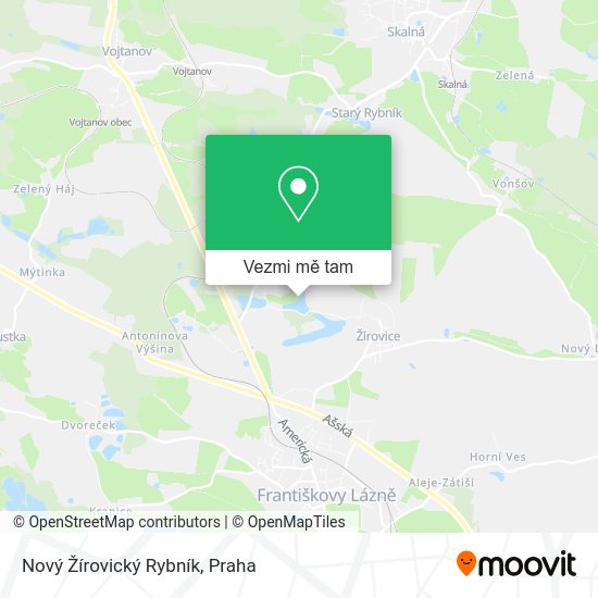 Nový Žírovický Rybník mapa