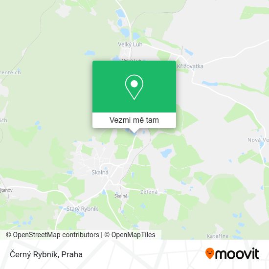 Černý Rybník mapa