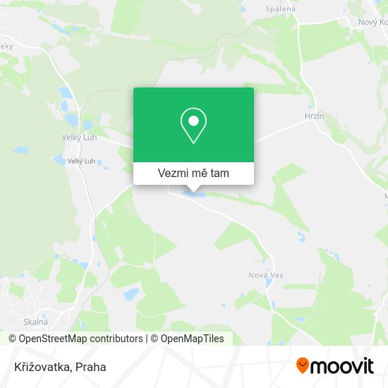 Křižovatka mapa