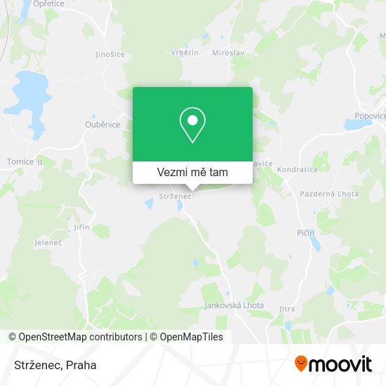 Strženec mapa