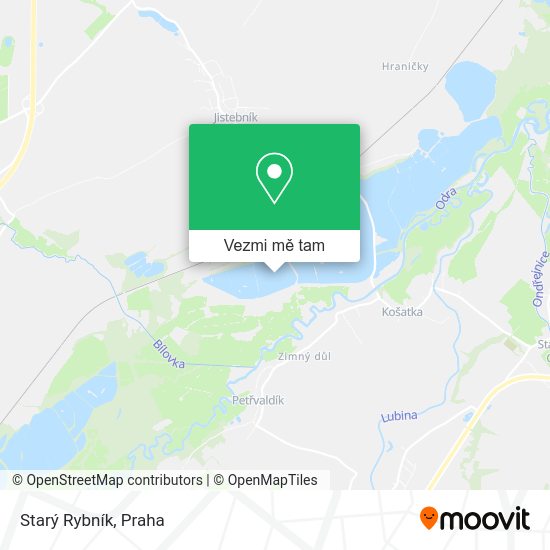 Starý Rybník mapa