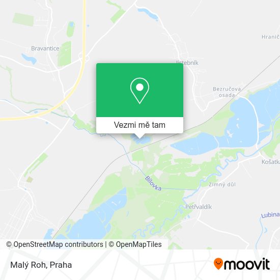 Malý Roh mapa