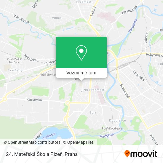 24. Mateřská Škola Plzeň mapa