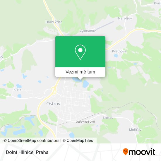 Dolní Hlinice mapa
