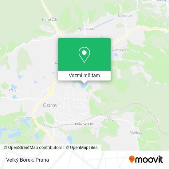 Velký Borek mapa