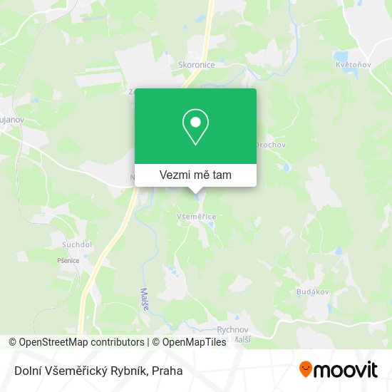 Dolní Všeměřický Rybník mapa