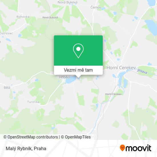 Malý Rybník mapa