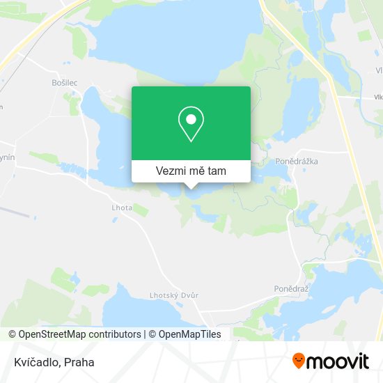 Kvíčadlo mapa