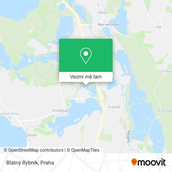 Blatný Rybník mapa
