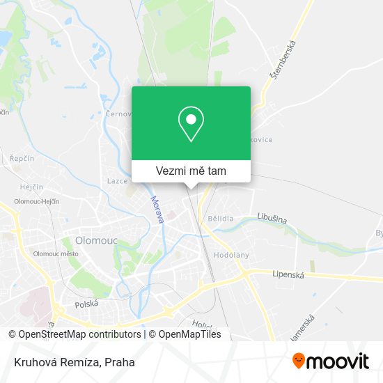 Kruhová Remíza mapa