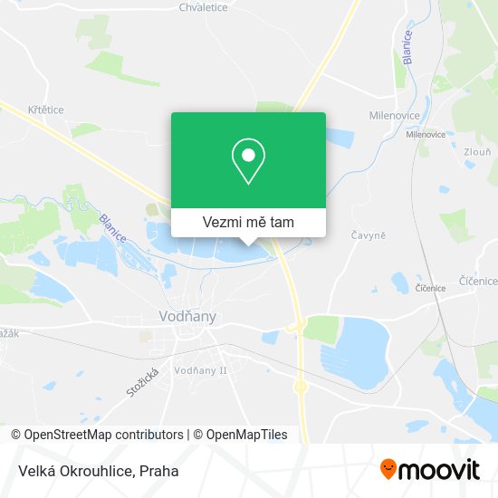 Velká Okrouhlice mapa