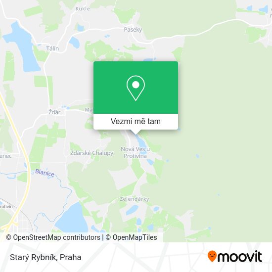 Starý Rybník mapa
