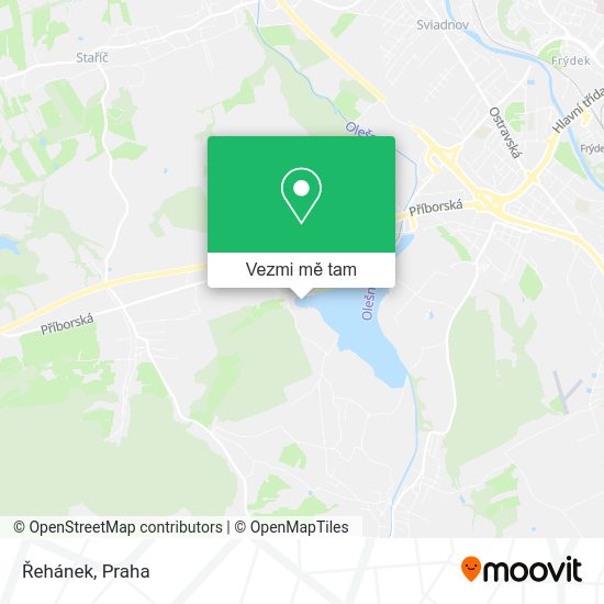 Řehánek mapa