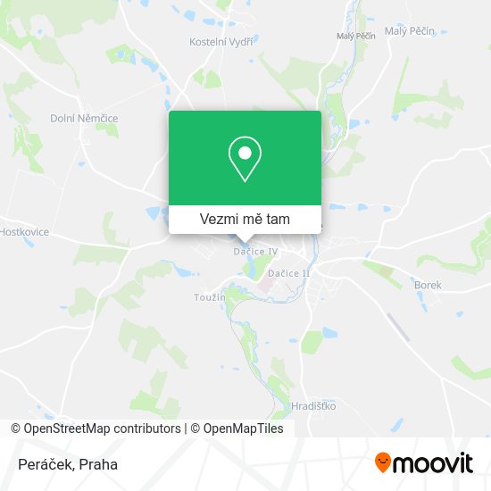 Peráček mapa