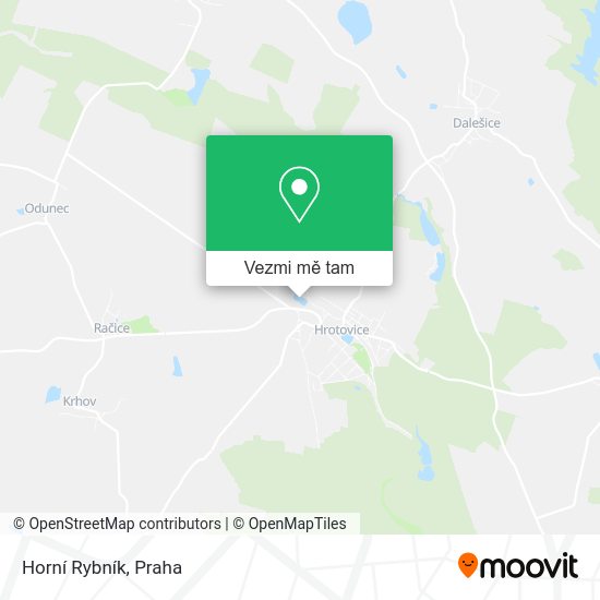 Horní Rybník mapa