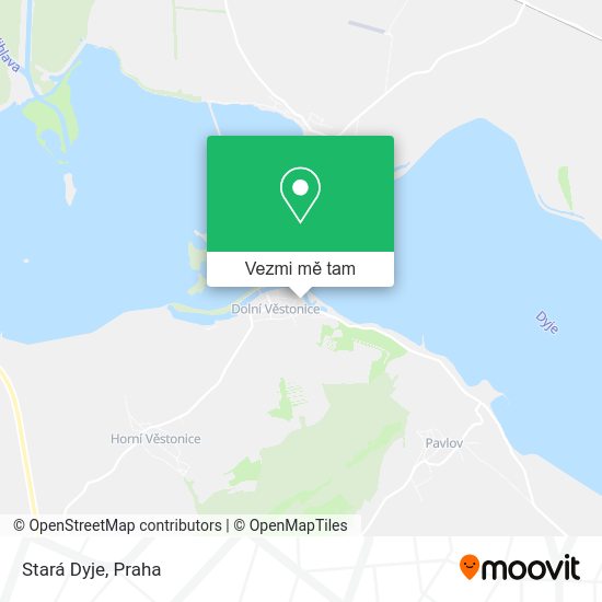 Stará Dyje mapa