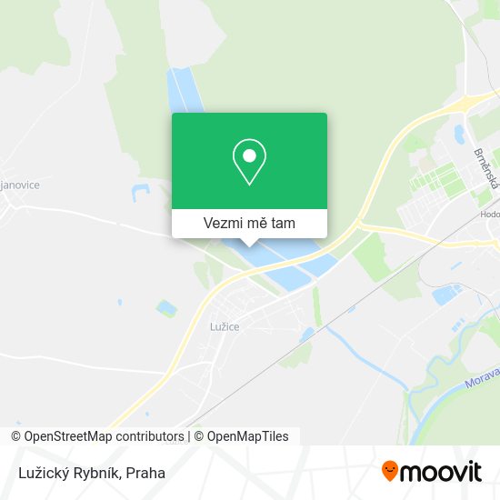 Lužický Rybník mapa