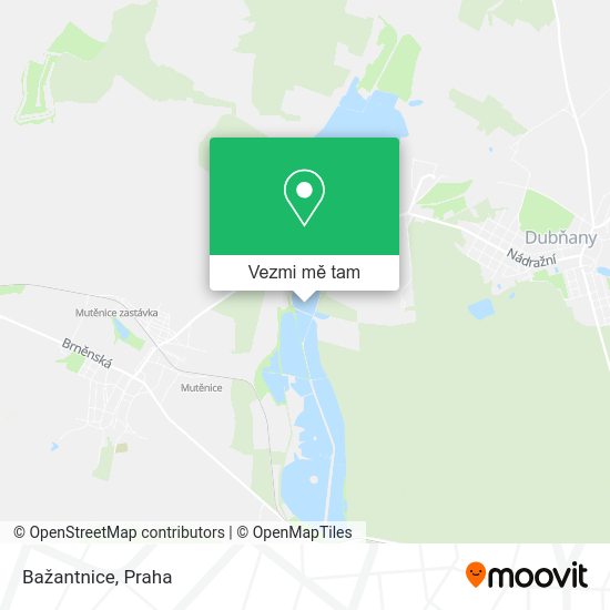 Bažantnice mapa