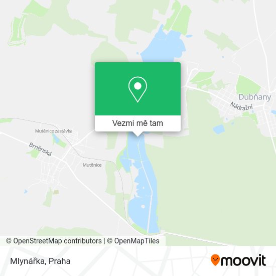Mlynářka mapa
