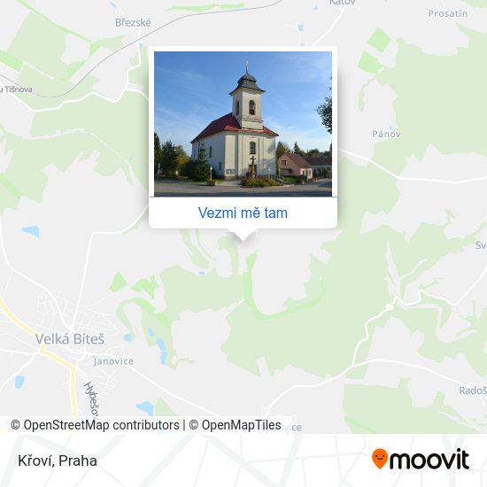 Křoví mapa
