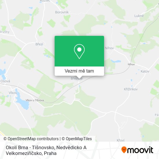 Okolí Brna - Tišnovsko, Nedvědicko A Velkomeziříčsko mapa