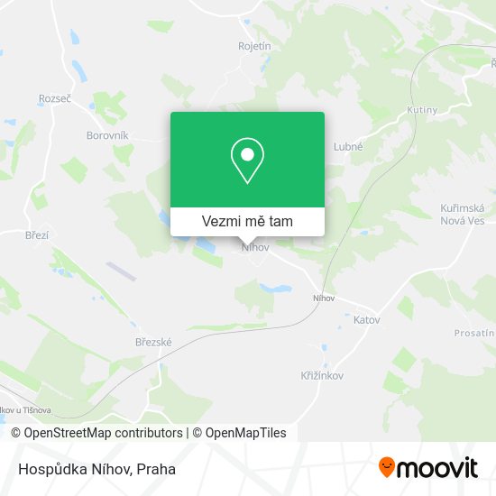 Hospůdka Níhov mapa